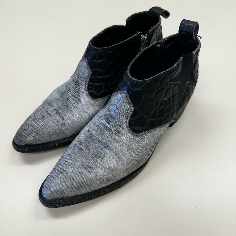 Free People FarylRobin Westley Womens Studded Leather Star Western Ankle Booties - Picture 2 of 12